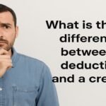 What is the key difference between a deduction and a credit